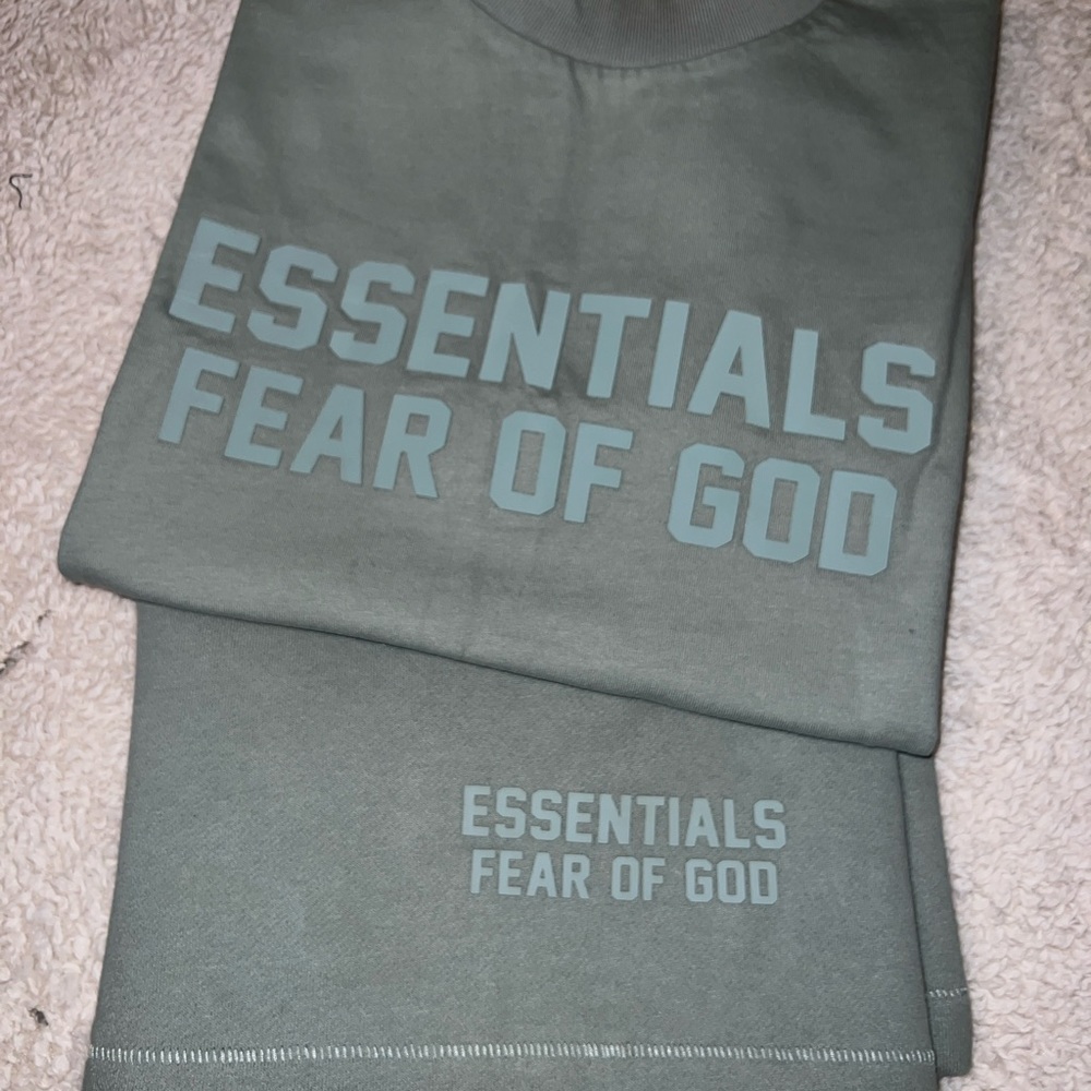 Essentials Big Kids Shirt & Shorts, blue greenish, Size Youth 12 -14